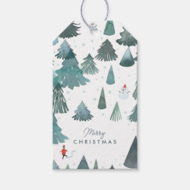 Etiquetas Para Regalos Vacaciones en el bosque acuático