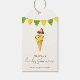 Etiquetas Para Regalos Vainilla De Verano Baby Shower De Crema De Hielo
