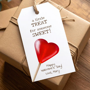 Etiquetas Para Regalos Valentine corazón lollipop pequeño dulce