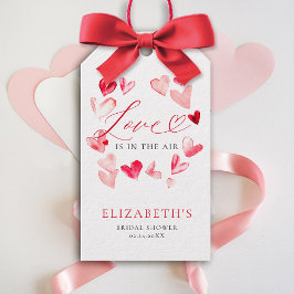 Etiquetas Para Regalos Valentine Modern Whimsical Hearts Bridal Shower