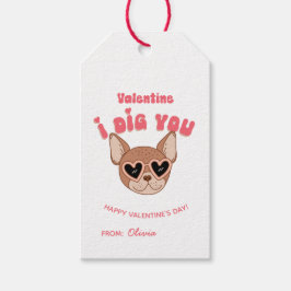 Etiquetas Para Regalos ¡Valentine, te cavo! Perro de Guay Groovy
