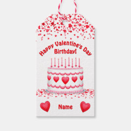 Etiquetas Para Regalos Valentine's Day Birthday Cake Custom Candles