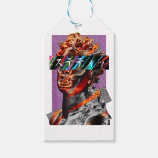Etiquetas Para Regalos Vaporwave Estético Futurismo Japonés