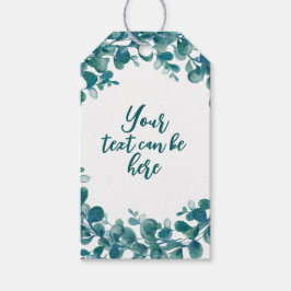 Etiquetas Para Regalos Vegetación de eucalipto acuarela