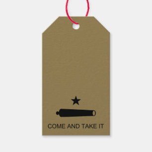 Etiquetas Para Regalos ¡Ven Y Tómalo! Bandera de batalla del estado de Te