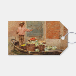Etiquetas Para Regalos Vendedor de verduras en Venecia (por Vincenzo Capr
