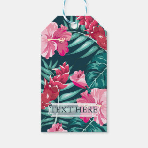 Etiquetas Para Regalos Verano exótico Diseño personalizado floral