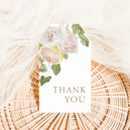 Etiquetas Para Regalos Verano Moderno Rosa Lemonade Gracias Por Favor