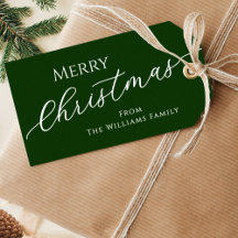 Verde Moderno Feliz Navidad Minimalista