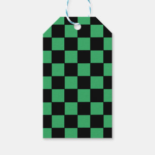 Etiquetas Para Regalos Verde y negro