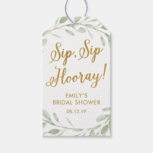 Etiquetas Para Regalos Verdor Bridal Shower Sip Sip Hooray Wine