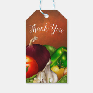 Etiquetas Para Regalos Verduras y Hierbas Verduras Naturales Orgánicas Co