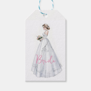 Etiquetas Para Regalos Vestido Boda de ducha de novia