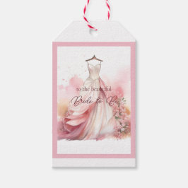 Etiquetas Para Regalos Vestido de novia blanco para fiesta de regalos de 