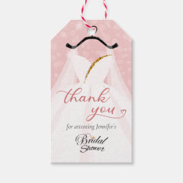 Etiquetas Para Regalos Vestido Elegante De Boda Gracias Ducha Bridal