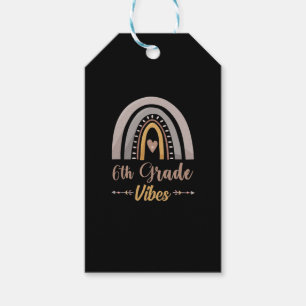 Etiquetas Para Regalos Vibes de 6º grado Arcoíris Sexto Grado Regreso a l