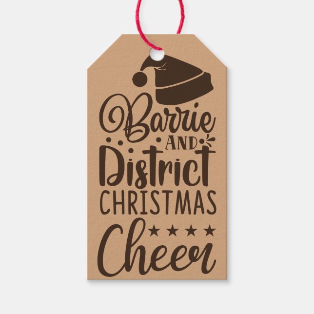 Etiquetas Para Regalos Viñedos navideños (Anverso)