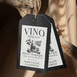 Etiquetas Para Regalos Vino antes de Vows Bach Personalizado Bodega Bache