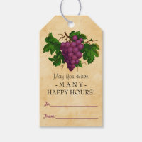 Vino Vintage Grapes Regalo Favor Botella Personali