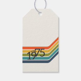 Etiquetas Para Regalos Vintage 1975 Retro Design Gift Tags