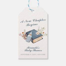 Etiquetas Para Regalos Vintage A New Chapter Book Bottle Baby Shower