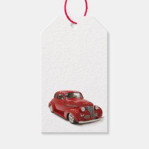 Etiquetas Para Regalos Vintage año de nacimiento del coche rojo de 1939 e