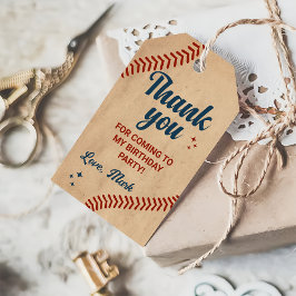 Etiquetas Para Regalos Vintage Baseball Birday Gracias