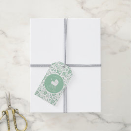 Etiquetas Para Regalos Vintage Carriage Baby Shower Green Gender Neutral