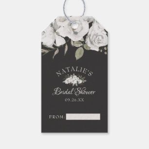 Etiquetas Para Regalos Vintage Cherish White Floral Bridal Display Shower