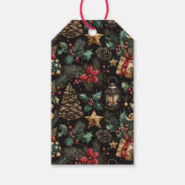 Etiquetas Para Regalos Vintage Christmas Lanterns