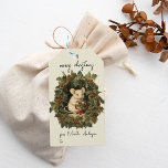 Etiquetas Para Regalos Vintage Christmas Winter Woodland Mouse Name<br><div class="desc">Añada un toque de nostalgia a sus regalos con estas etiquetas de regalo vintage de Navidad, que incluyen árboles de bosques encantadores y un bonito diseño de ratón. Perfecto para un tema de Navidades de bosque, estas etiquetas coloridas en rojo y verde clásico le aportan un toque retro a su...</div>