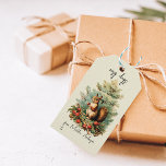 Etiquetas Para Regalos Vintage Christmas Winter Woodland Squirrel Name<br><div class="desc">Añada un toque de nostalgia a sus regalos con estas etiquetas de regalo vintage de Navidad con un encantador diseño de ardilla de bosque. Perfecto para un tema de Navidades de bosque, estas etiquetas coloridas en rojo y verde clásico le aportan un toque retro a su envoltura de regalo. Cada...</div>