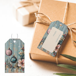 Etiquetas Para Regalos Vintage Country Christmas Rustic Farmhouse Wood