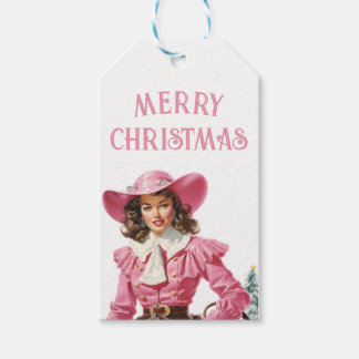 Etiquetas Para Regalos Vintage Cowgirl Navidades