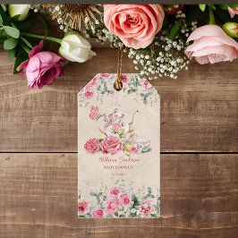 Etiquetas Para Regalos Vintage Elegant Tea Fiesta Bridal Shower Invitació