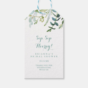Etiquetas Para Regalos Vintage Eucalyptus Sip Sip Hooray Bridal Shower