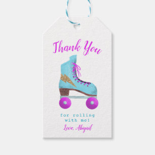 Etiquetas Para Regalos Vintage fiesta de cumpleaños para patinaje sobre p