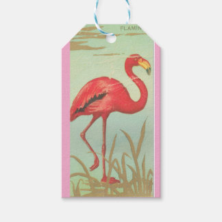 Etiquetas Para Regalos Vintage Flamingo