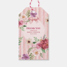 Etiquetas Para Regalos Vintage floral Coquette ducha de novia favorita