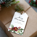 Etiquetas Para Regalos Vintage Floral Merry Christmas<br><div class="desc">Añada un toque de elegancia a su regalo con nuestra etiqueta de regalo de color de agua de época florals. Con delicadas flores de acuarela de estilo vintage, esta hermosa etiqueta de regalo añade un elemento artístico y sincero a cualquier regalo. Haz que tus regalos sean especiales y sentimentales para...</div>