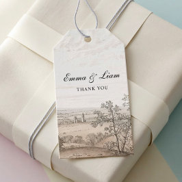 Etiquetas Para Regalos Vintage French Country Toile Wedding Gift Tag