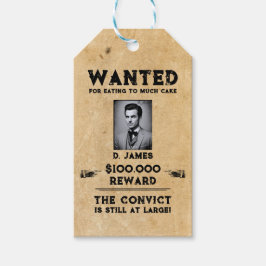 Etiquetas Para Regalos Vintage Fun Convicto Reward Western Wanted