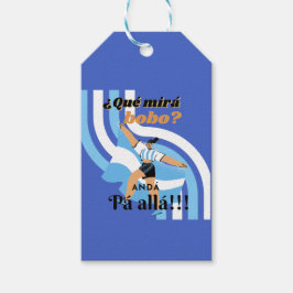 Etiquetas Para Regalos Vintage Funny Messi Argentina Que Mira Bobo
