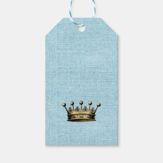 Etiquetas Para Regalos Vintage Gold Crown Royal Pattern Wintergreen