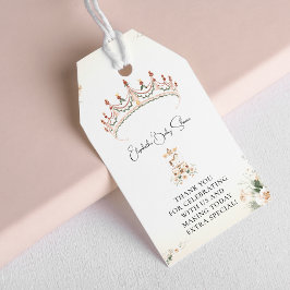 Etiquetas Para Regalos Vintage | Gracias Pequeña Princesa Cumpleaños Baby