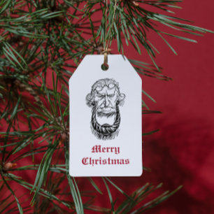 Etiquetas Para Regalos Vintage Jacob Marley Dickens A Navidades Carol