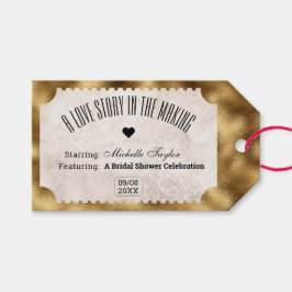 Etiquetas Para Regalos Vintage Movie Ticket Bridal Date Ideas nocturnas