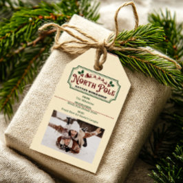 Etiquetas Para Regalos Vintage North Pole Santa Delivery
