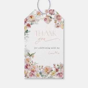 Etiquetas Para Regalos Vintage Peach Pink Bridal Shower Gracias Por Favor