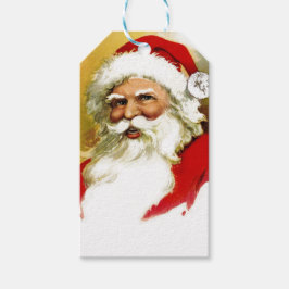 Etiquetas Para Regalos Vintage Santa Claus Bust